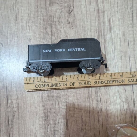 New York Central Railroad Model Train Car Black Plastic o scale Tender 6" - Picture 5 of 6